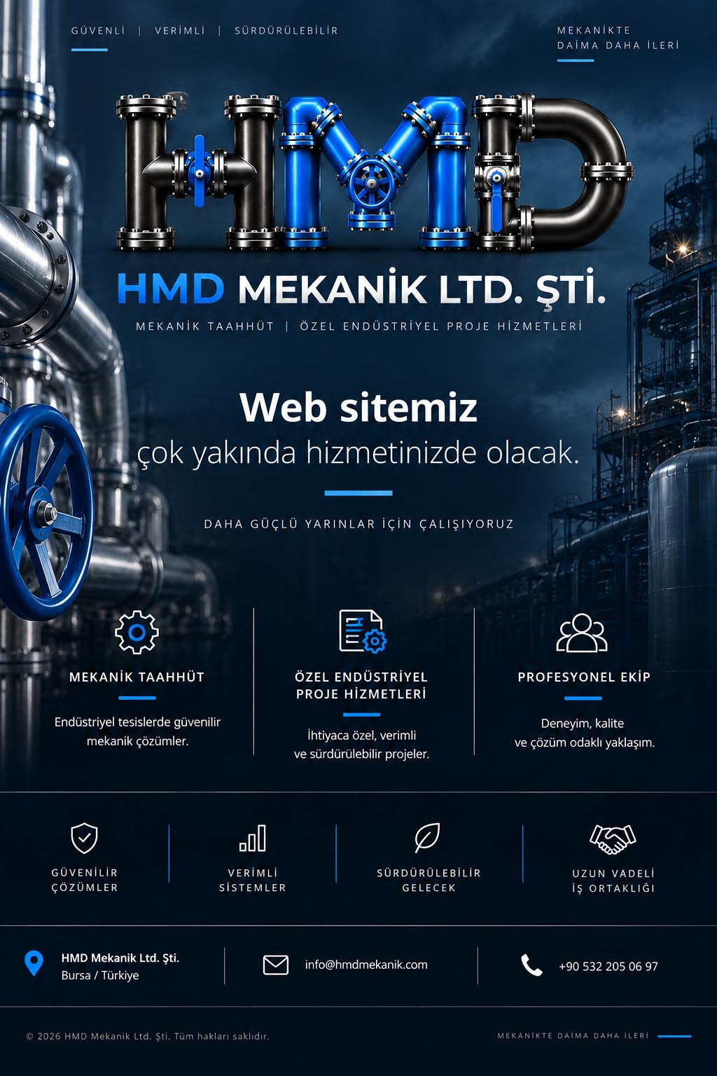 HMD Mekanik Ltd. Şti. - Mekanik Taahhüt ve Özel Endüstriyel Proje Hizmetleri